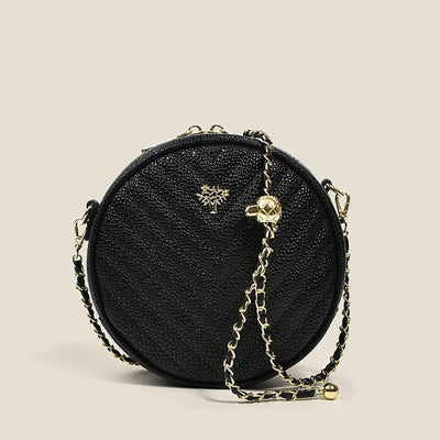 Bolso Redondo Pequeño con Cadena Elegante - Image 5