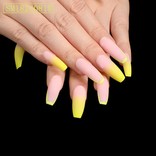 Plantilla de Uñas Ballet Amarillo Brillante - Image 2