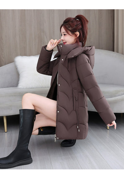 Abrigo Acolchado de Algodón Suelto Talla Pequeña Premium - Image 11