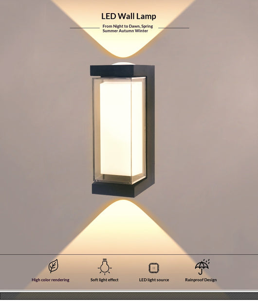 Lámpara Mural Minimalista Impermeable para Exteriores - Image 12