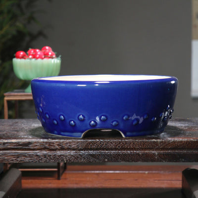 Maceta Zen de Cerámica Púrpura para Bonsái y Plantas - Image 10