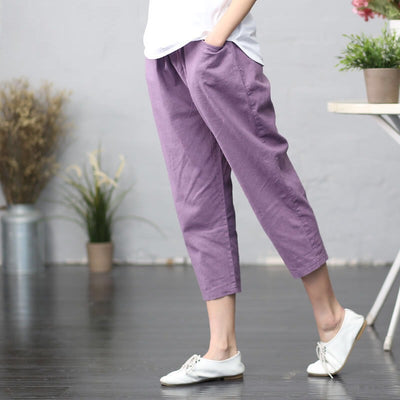 Pantalones Literarios Retro Slim Casual - Image 11