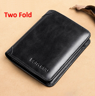 Billetera Vertical Tri-fold de Cuero Mate para Hombre - Image 20