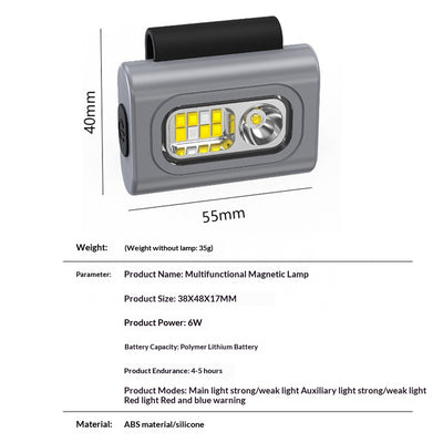 Lámpara Magnética de Luz Roja en Silicona para Correr Nocturno - Image 8