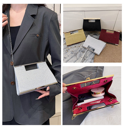 Bolso Mensajero Brillante para Mujer con Asa de Mano - Image 28