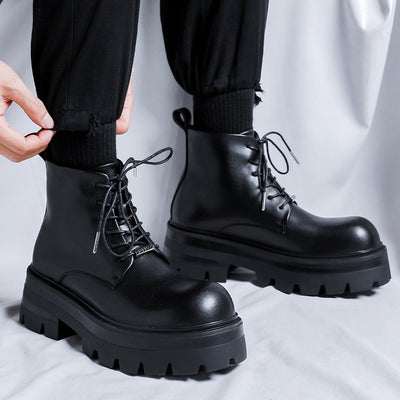 Botas de Trabajo Negras para Motocicleta