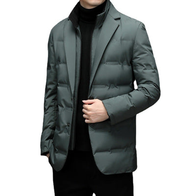 Abrigo Impermeable con Plumón para Hombre - Conjunto Invierno con Bufanda - Image 5