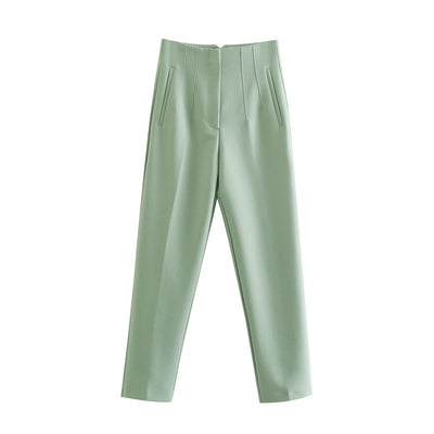 Pantalón Harem Casual de Cintura Alta con Detalle de Siete Colores - Image 13
