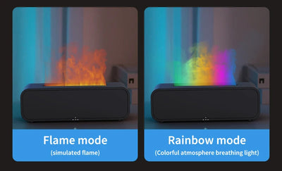 Difusor de Aroma con Efecto Llama Dinámico, Control Remoto y Luces Sincronizadas con Música - Image 14