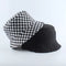 Sombrero Pescador Reversible Cuadros Verano Unisex Negro Blanco Plegable