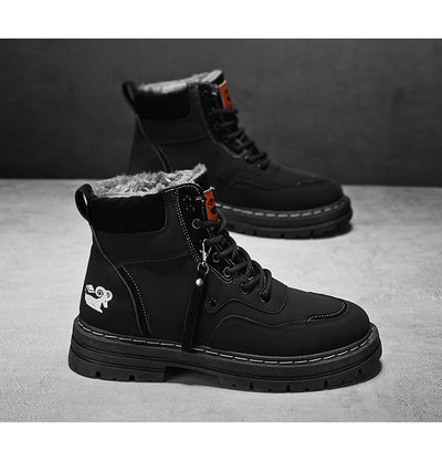 Botas Martin Altas de Cuero Genuino Estilo Británico para Hombre - Image 13
