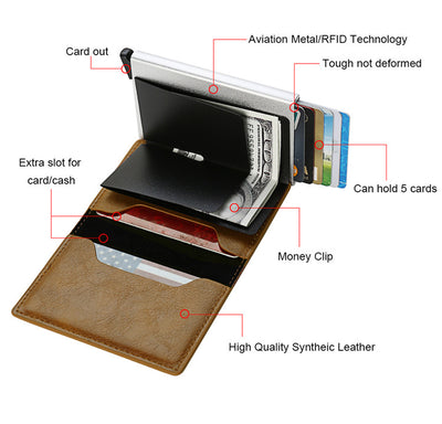 Billetera Compacta con Localizador AirTag para Hombre - Image 11