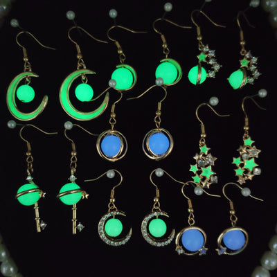 Aretes de Aleación Estrellas y Luna - Joyería Delicada para Mujeres - Image 14