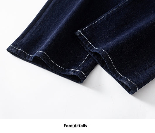 Pantalón Denim Cintura Alta Stretch Pierna Ancha - Image 13