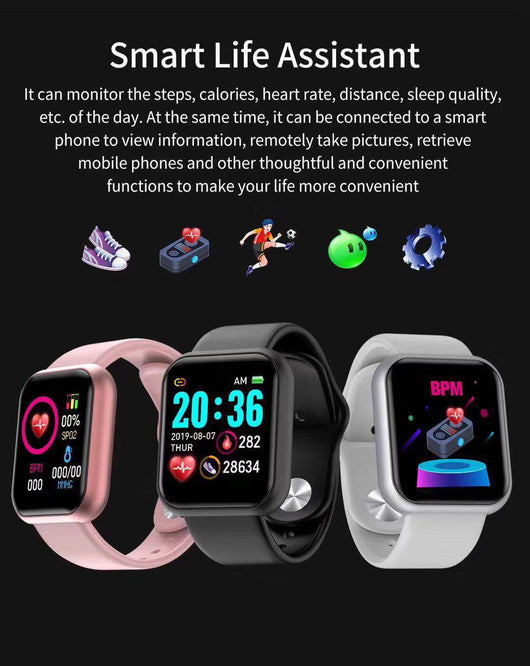 Pulsera Inteligente Y68 Deportiva Bluetooth para Estudiantes - Image 22