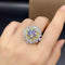 Women's Moissan Diamond Ring Pendant Set Ring