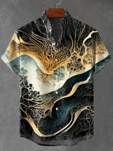 Playera Casual Digital 3D de Manga Corta para Hombre - Image 15