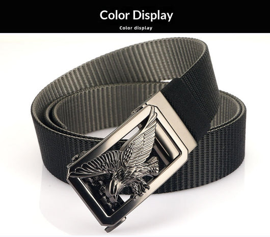 Cinturón Bicolor para Hombre con Hebilla Automática Giratoria sin Dientes - Image 14