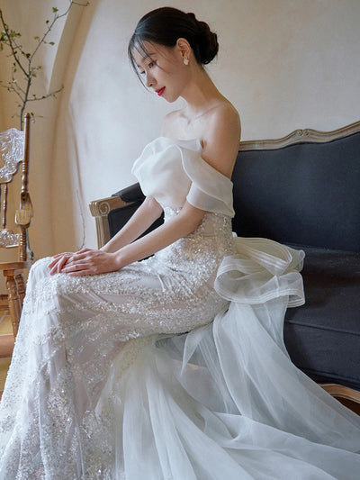 Vestido Fishtail Ajustado en Encaje Premium - Image 8