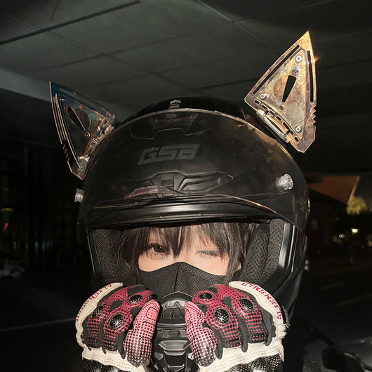 Conjunto de Armadura Mecánica Cyberpunk con Máscara, Protectores de Brazos y Diadema de Orejas de Gato - Image 3