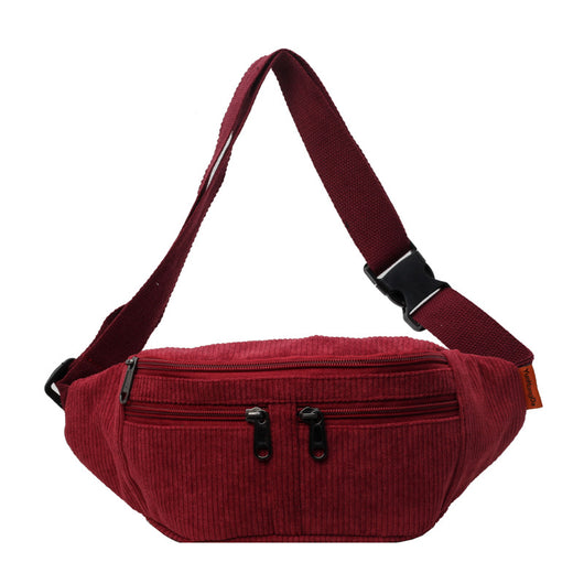 Bolsa Mensajera Deportiva de Lona Pana en Colores Sólidos - Image 9