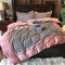Juego de Cama Princesa Algodón Puro Terciopelo Cepillado 4 Piezas