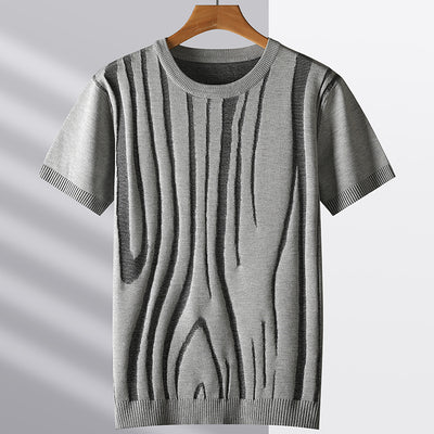 Playera Tejida Cuello Redondo Manga Corta - Image 3