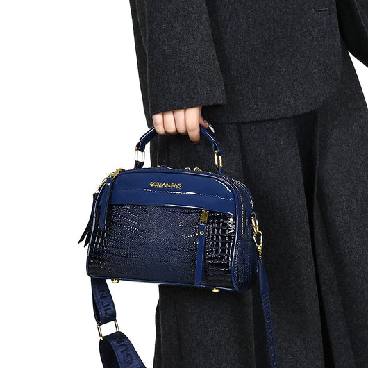 Bolso Mamá Grande de Capacidad Amplia - Bolsa Práctica Mujer Color Sólido - Image 3