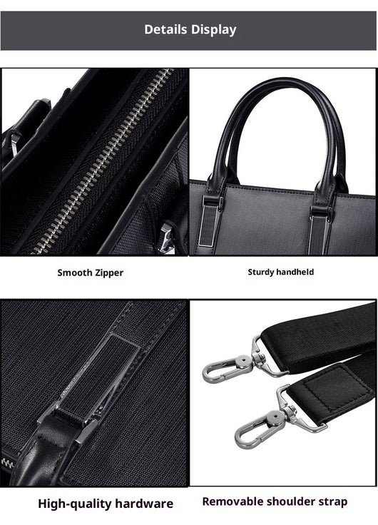 Maletín Ejecutivo de Cuero Genuino para Hombre - Image 14