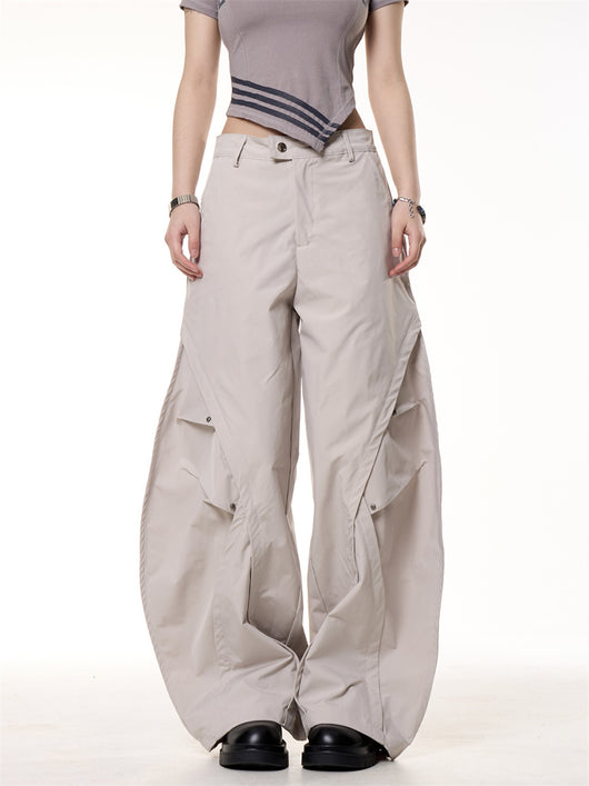 Pantalón Ancho Plisado Retro Funcional - Image 11