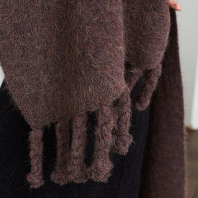 Bufanda Larga de Alpaca Tejida a Mano con Borlas - Calidad Premium - Image 6