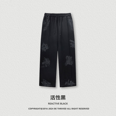 Pantalones Casuales Juveniles Teñidos con Barro - Image 5