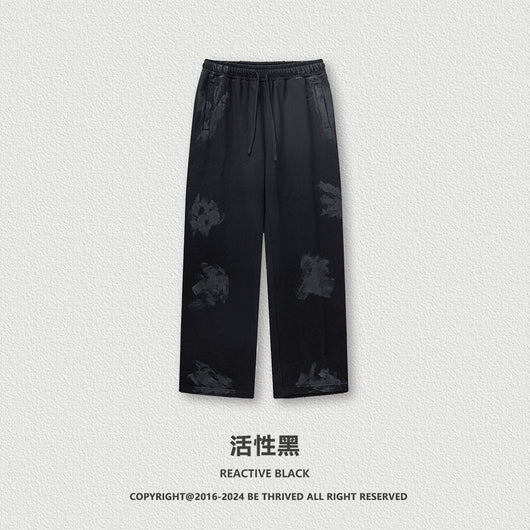 Pantalones Casuales Juveniles Teñidos con Barro - Image 5