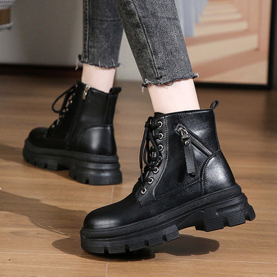 Botas Martin de Cuero con Plataforma para Mujer - Image 8