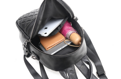 Mochila de Cuero Compacta Multiusos con Compartimento Perfumado - Image 19