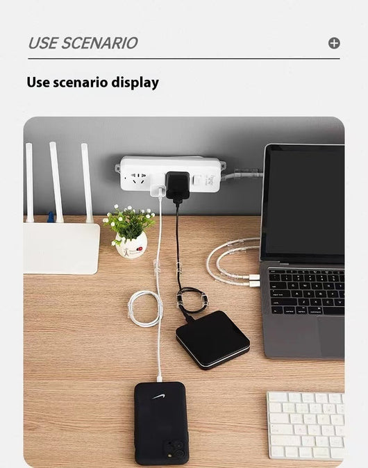 Organizador de Cables Adhesivo sin Perforación con Clips de Sujeción - Image 9