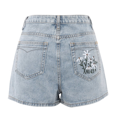Shorts Denim Cintura Alta para Mujer - Image 3