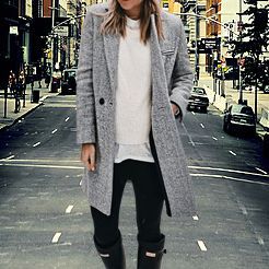 Abrigo Casual Holgado para Viajes Diarios Multicolor para Mujer - Image 9