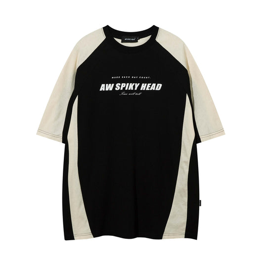 Camiseta Retro con Estampado de Letras en Colores Degradados para Hombre - Image 8