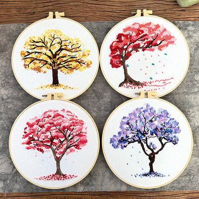 Kit de Bordado Principiante con Árbol Colgante - Pintura Textil - Image 3