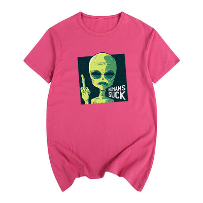Camiseta Unisex de Manga Corta con Diseño de Caricatura Satírica - Image 8