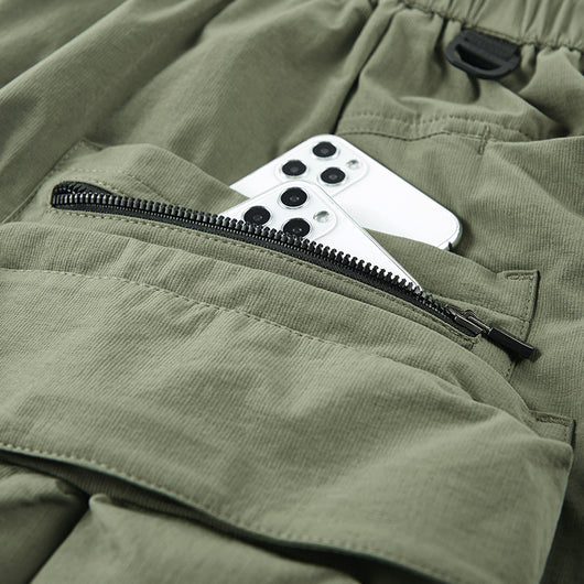 Pantalones Casuales Holgados con Múltiples Bolsillos para Hombre - Image 9