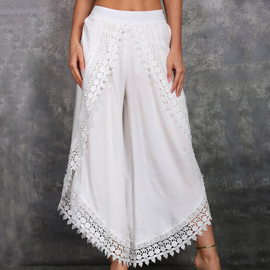Pantalones Anchos de Encaje Elegante - Image 7