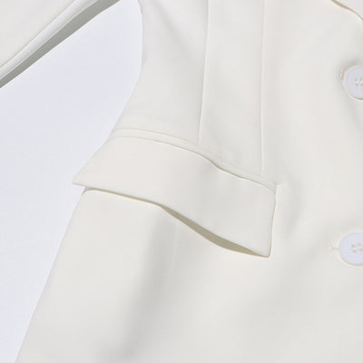 Blazer Slim Fit Patchwork para Mujer - Diseño Moderno y Versátil - Image 24