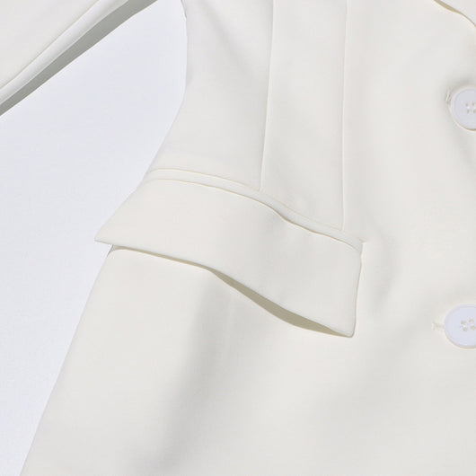 Blazer Slim Fit Patchwork para Mujer - Diseño Moderno y Versátil - Image 24
