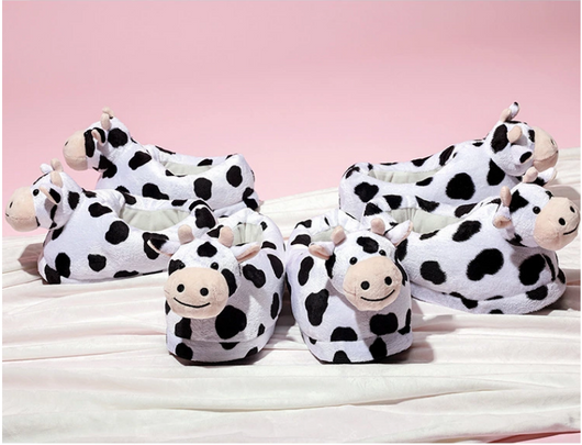 Pantuflas de Peluche Vaca Adorable - Cálidas y Acogedoras - Image 5