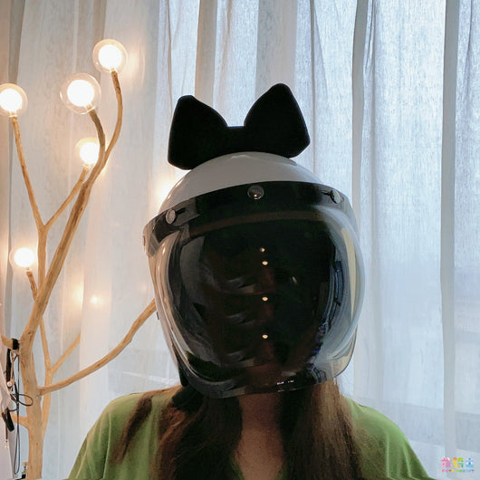 Adorno para Casco de Moto - Moño Decorativo Algodón Espacial Niña Cute - Image 9
