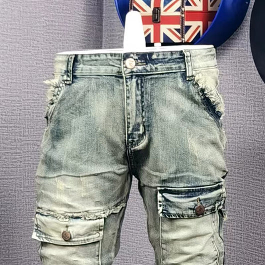 Jeans Casual Rotos para Hombre - Estilo Versátil y Moderno - Image 3
