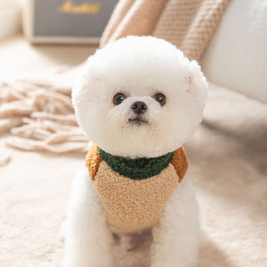 Abrigo Fleece para Perro con Diseño Bloques de Color y Anillo para Correa - Image 9