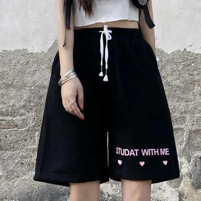 Shorts Deportivos Cintura Alta Sueltos Negros para Mujer - Efecto Adelgazante - Image 9